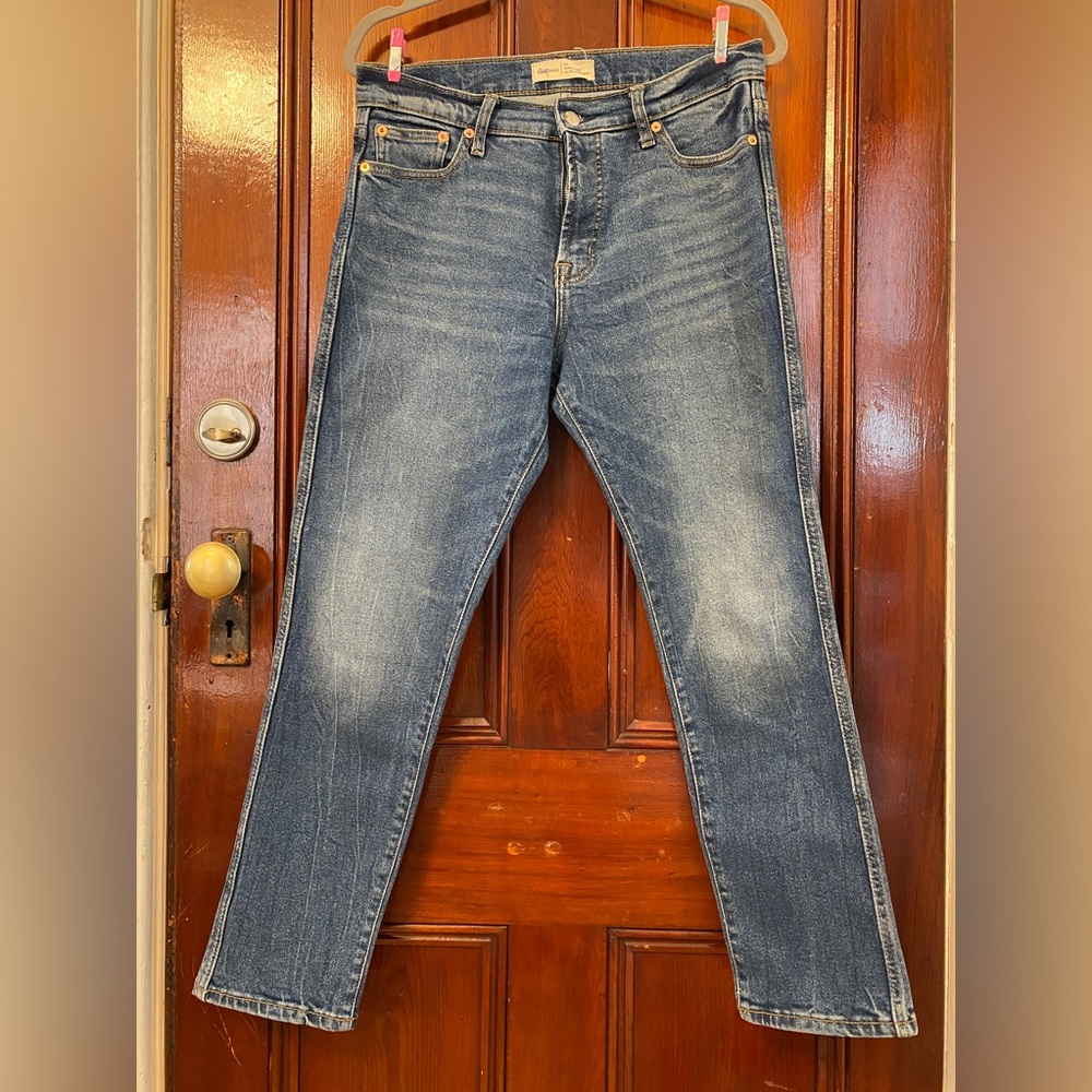 GAP 1969 High Rise Slim Straight Jeans - Women’s Size 30